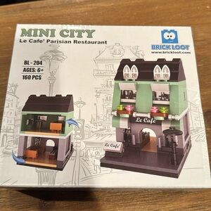 Brick Loot Building Set Mini City Le Cafe Parisian Restaurant